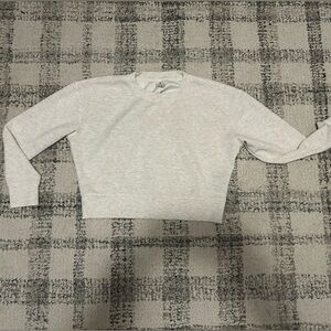 Danskin Off- White Speckled Cropped Long Sleeve Sweater Size XS